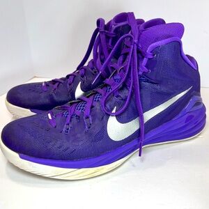 Nike Hyperdunk Men Size 11 High Top Basketball Shoes Sneakers Purple 653 483-505